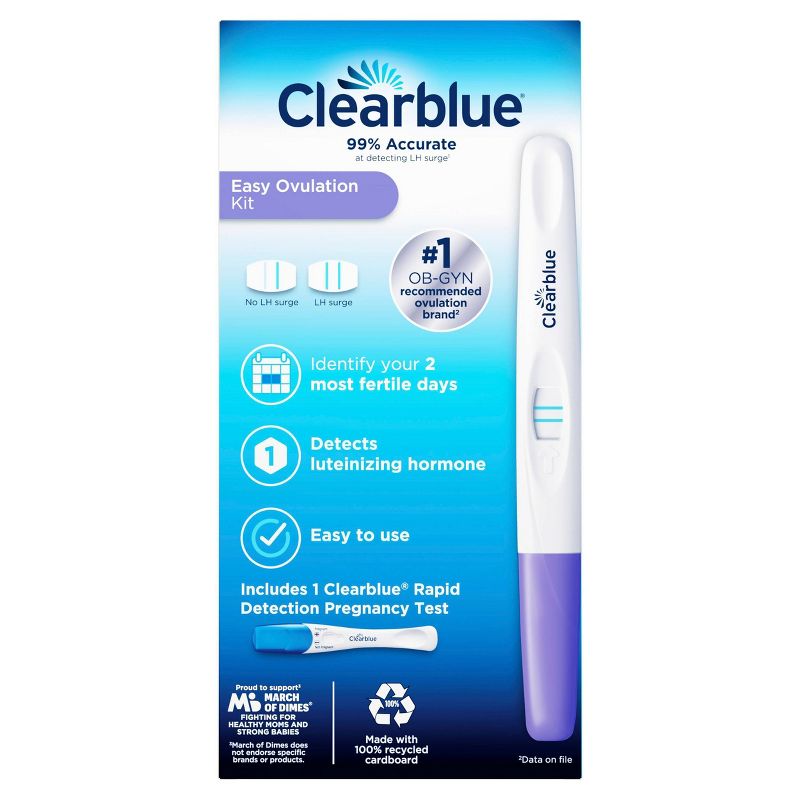 Clearblue Easy Ovulation Kit with Pregnancy Test - 10ct