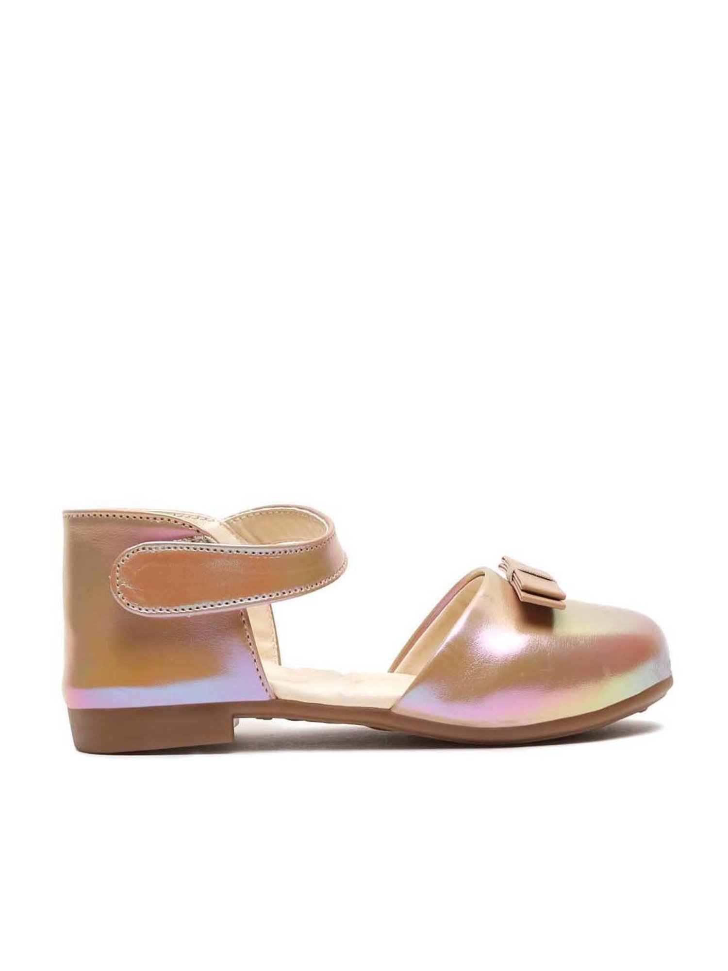 Tiny Bugs Kids Rose Gold Ankle Strap Sandals