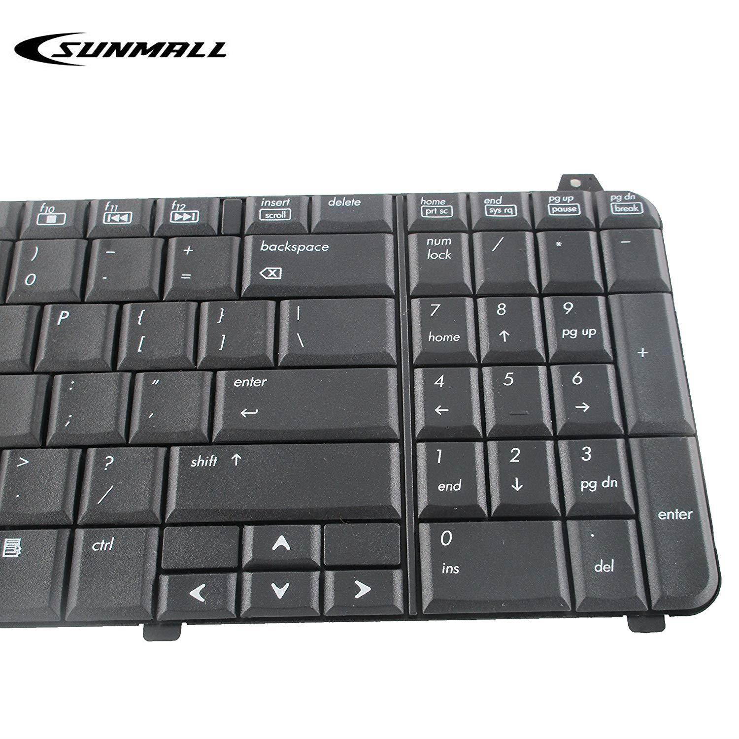 SUNMALL Keyboard Replacement Compatible with HP Pavilion dv6-1000 DV6-1100 dv6-1200 DV6-1300 DV6-2000 DV6-2100 DV6Z-1100 DV6T-1200 DV6T-2000 DV6Z-2000 Series Laptop Black US Layout(6 Months Warranty)