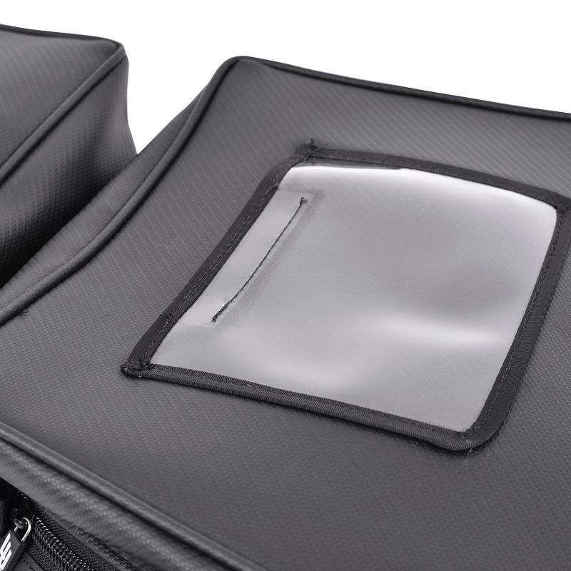 PRP Seats E61-210 Waterproof Vinyl Can Am X3 ATV All Terrain Vehicle Overhead 2 Compartment Zippered Storage Bag, Black