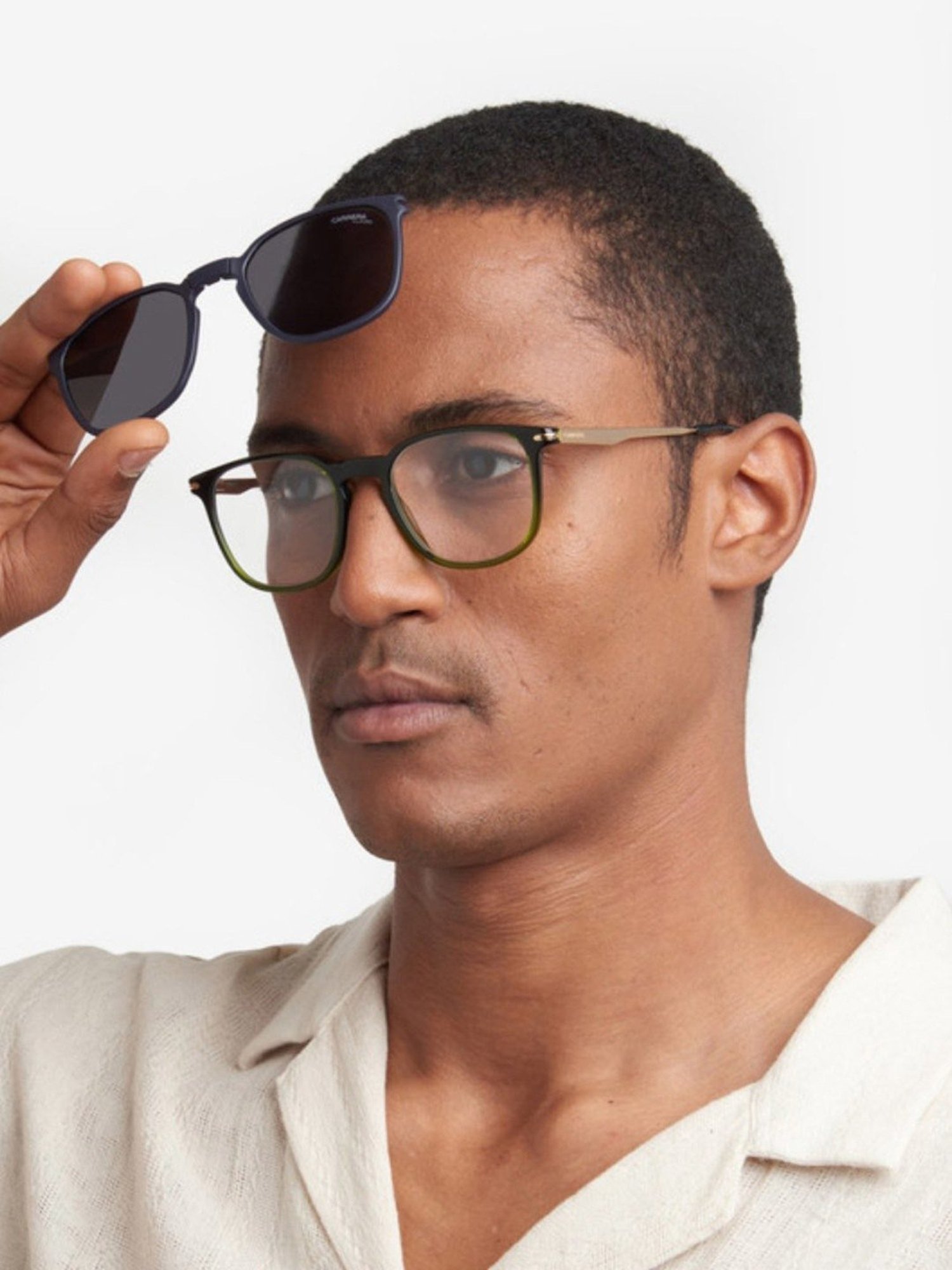 Carrera Green Rectangular UV Protection Sunglasses for Men