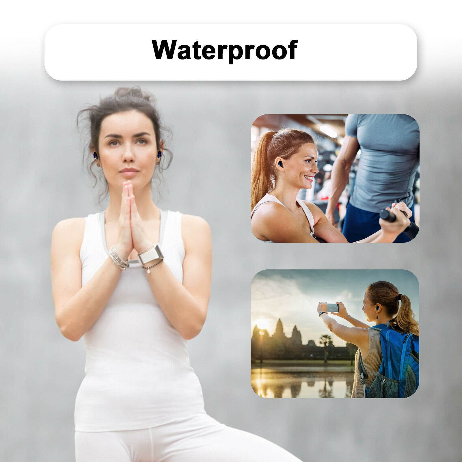 TWS Wireless Bluetooth 5.0 Headphones Headset Mini In-Ear Buds Stereo Earphone