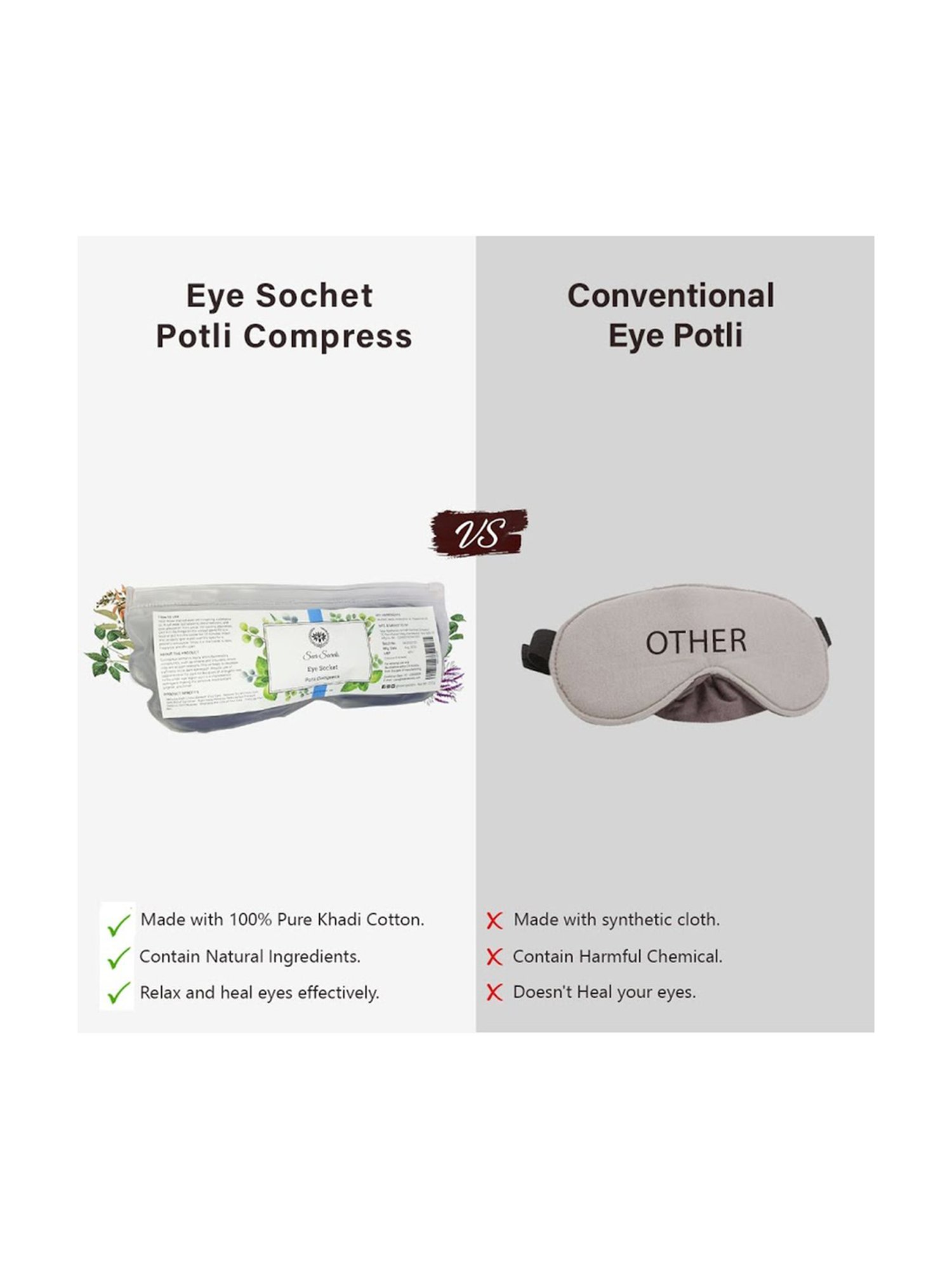 Seer Secrets Eye Socket Potli Compress - 220 gm