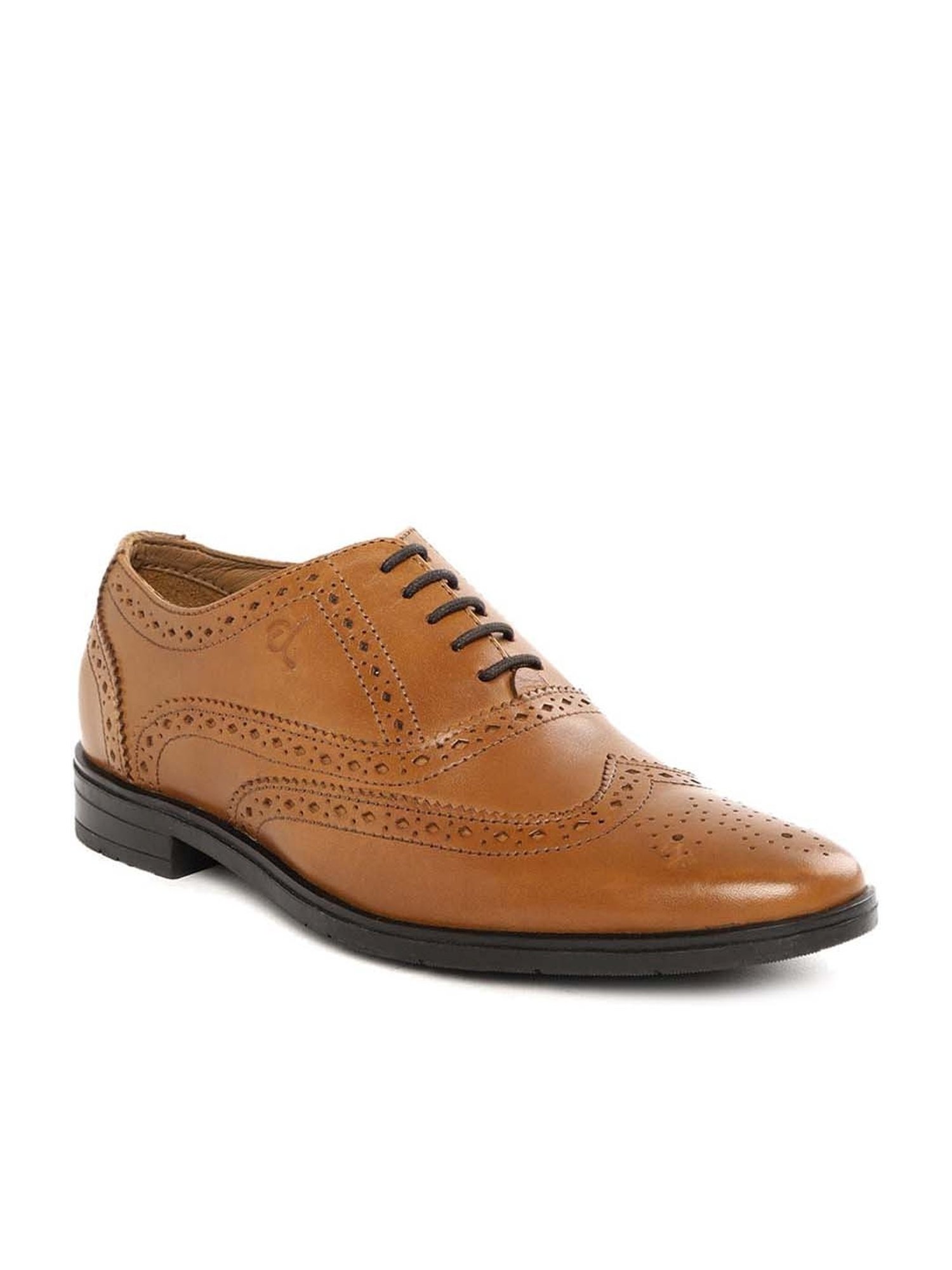 Clog London Men's Tan Brogue Shoes