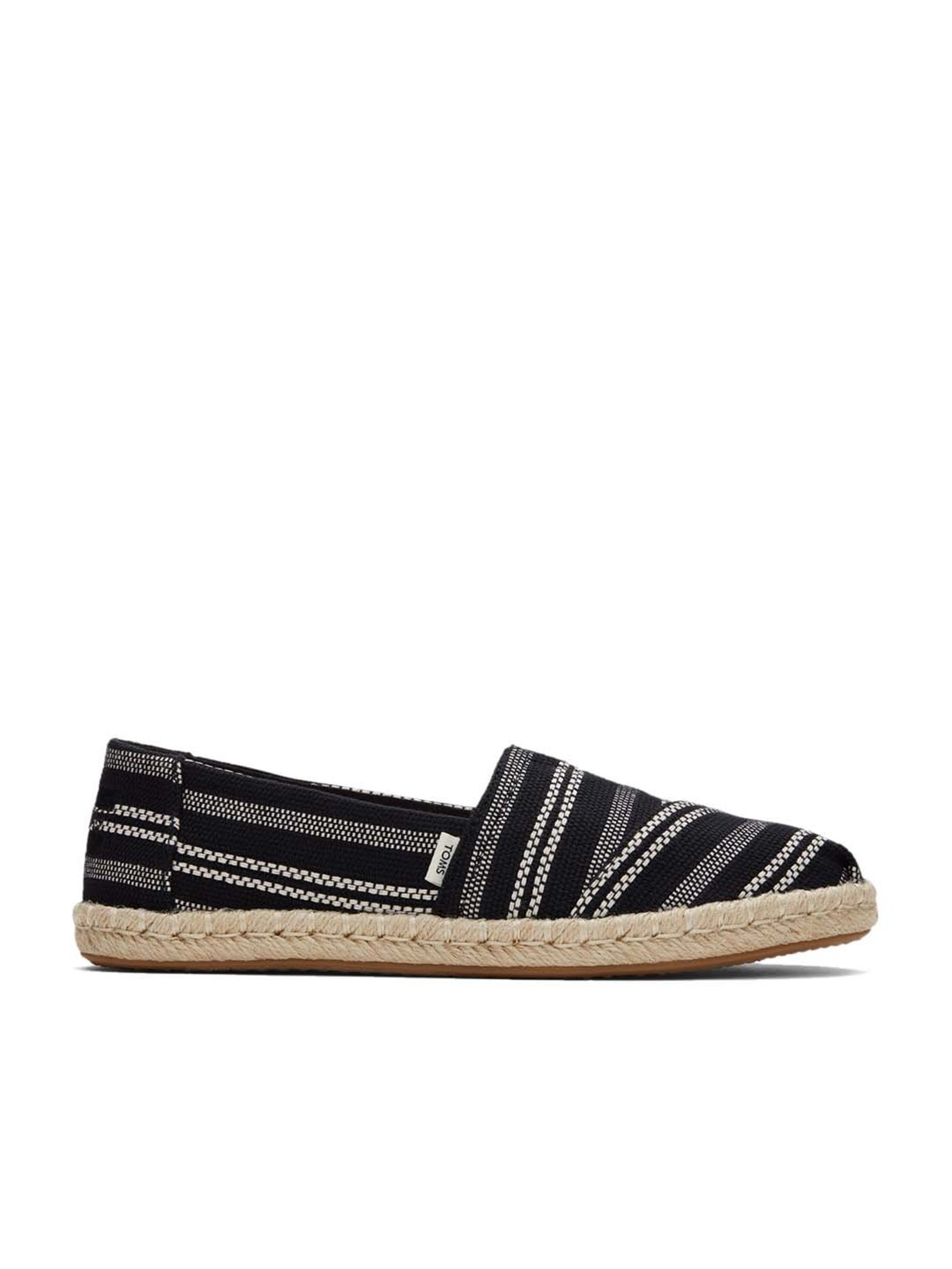 TOMS Women's Alpargata Rope Black Espadrille Shoes