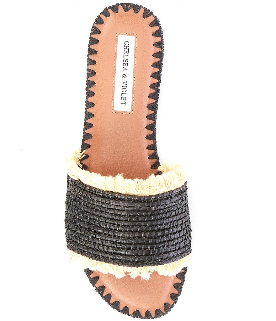 Chelsea & Violet Rafa Fringe Flat Sandals