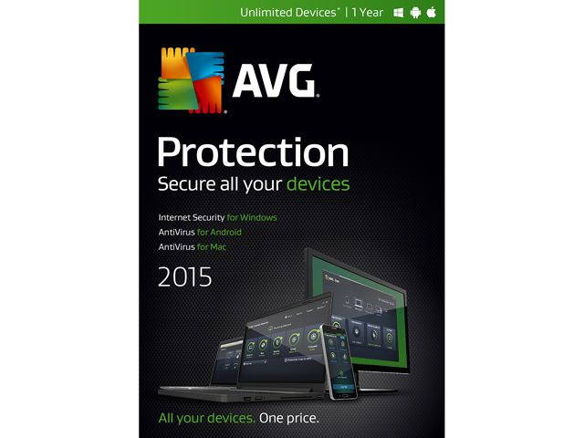 AVG Protection 2015 - Unlimited Devices / 1 Year (Internet Security)