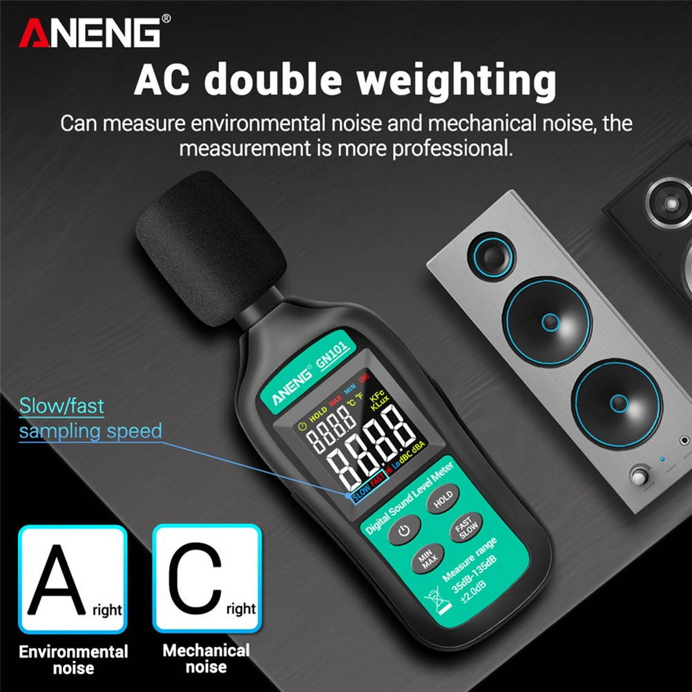 Practical Sound Level Meter Decibel Level Meter Noise Tester (Without Battery)