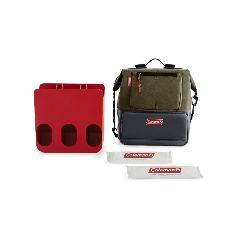 Coleman Can Dispensing 16qt Backpack Cooler - Olive