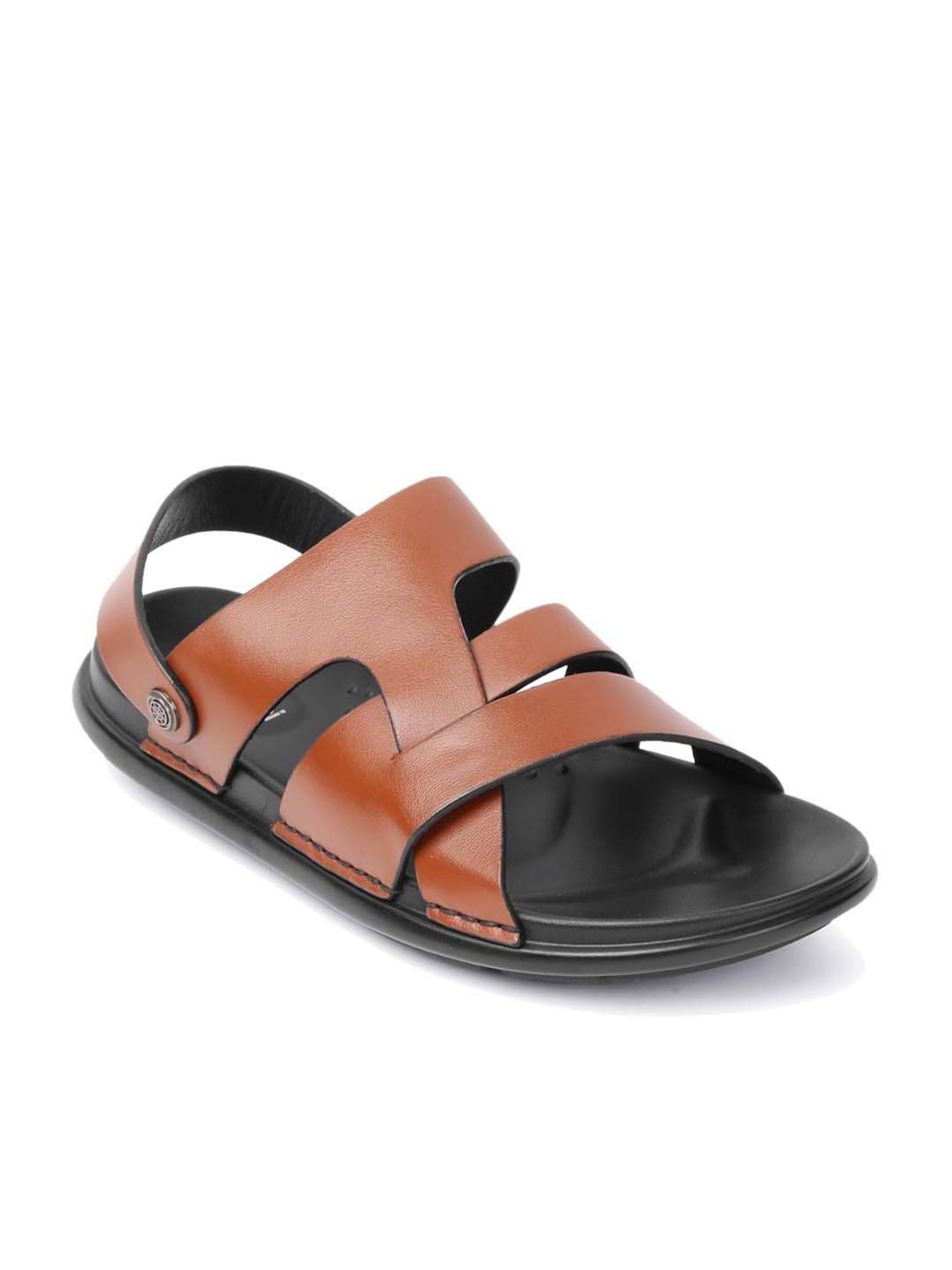 Gabicci Men's Romeo G Tan Back Strap Sandals