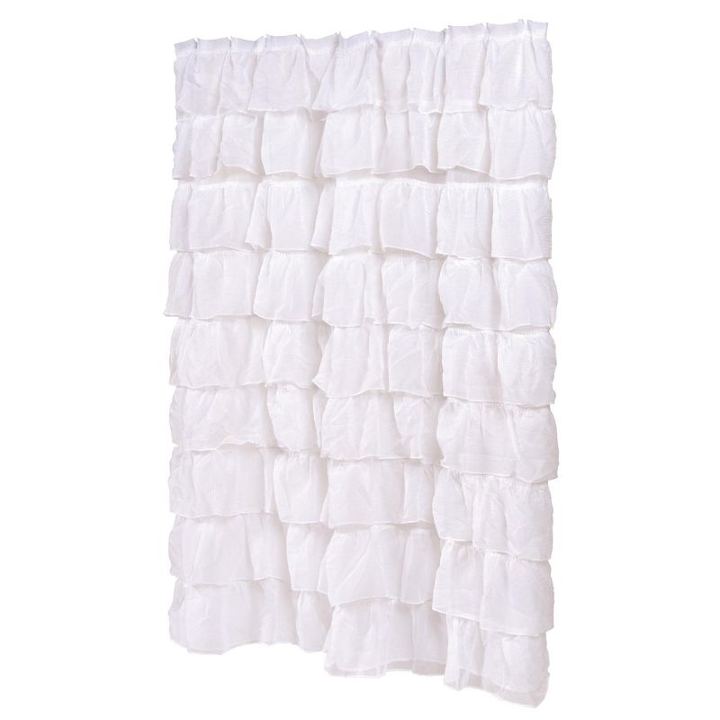 Carnation Home Carmen Polyester Shower Curtain in White