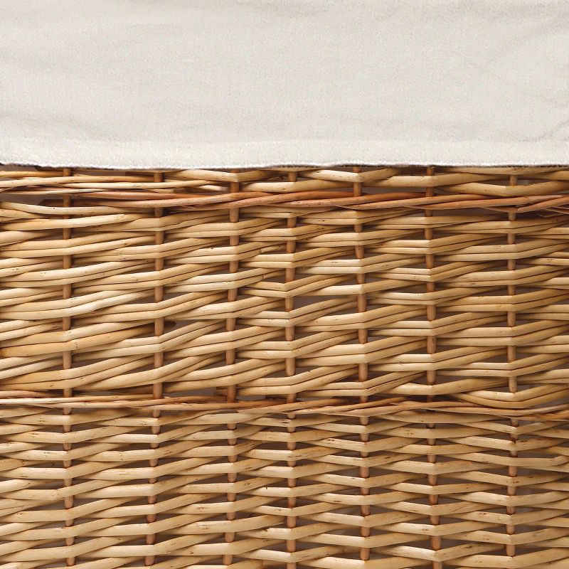 Badger Basket Set of 2 Hampers with Liners - Natural