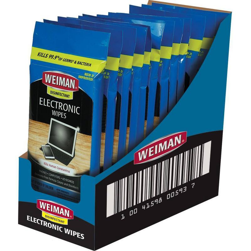 Weiman Disinfectant Electronic Wipes - 15ct/2.7oz