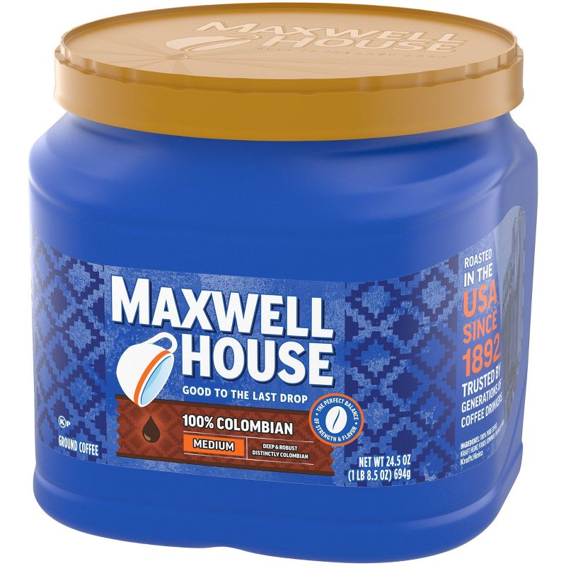 Maxwell House Colombian Medium Dark Roast Ground Coffee - 24.5oz