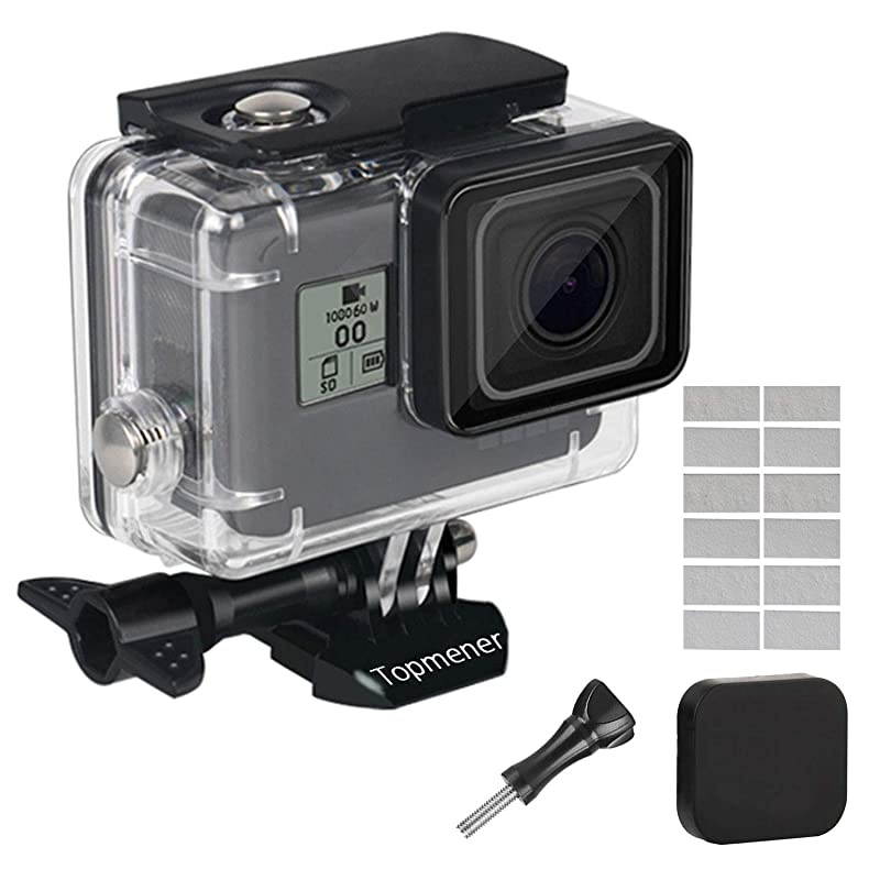 Waterproof Housing Case for GoPro Hero 7 6 5 2018 Black Action Camera Accessories HD Dive Case Underwater Protective Shell Anti-Scratch with Anti-Fog Insert, Thumbscrew and Lens Cap-147ft