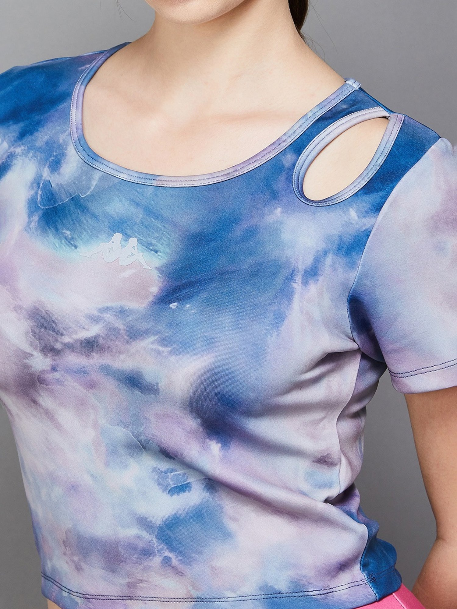 KAPPA Blue Printed Sports T-Shirt