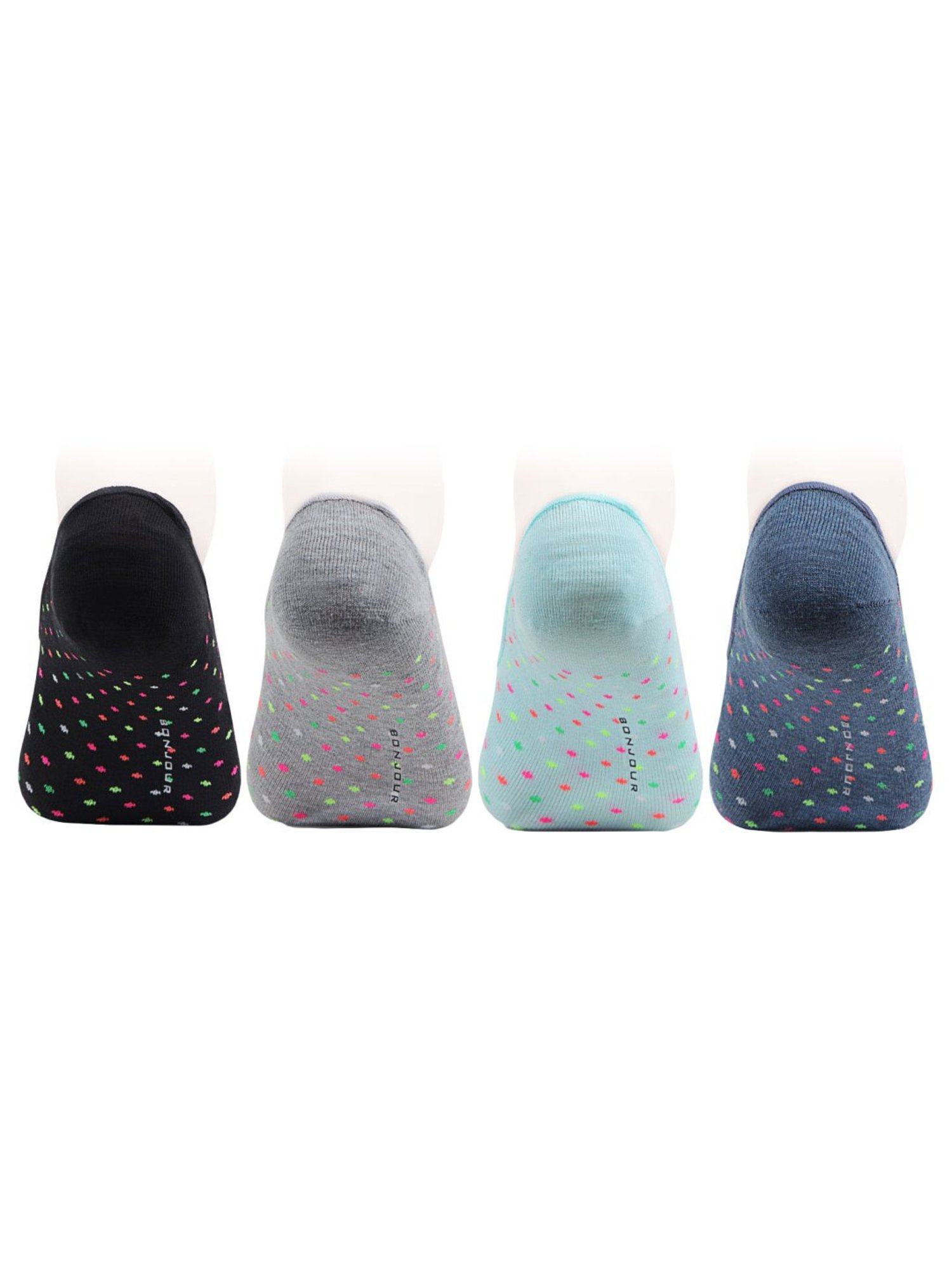 Women's 3pk Sheer Dot and Opaque Trouser Socks - A New Day™ Black 4-10