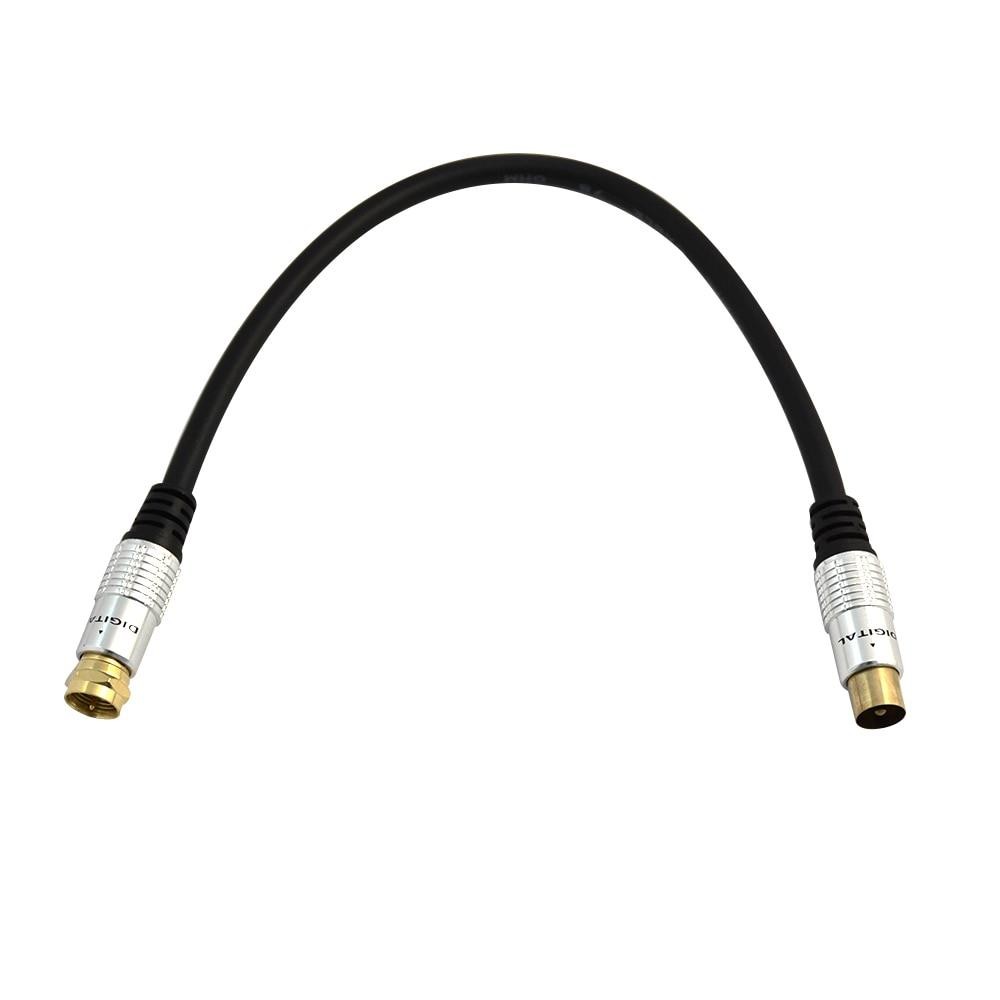 DANSPEED 0.3m/1.5m/2m/3m/5m 9.5mm TV Satellite Antenna Cable Male to F Type Male Coax Adapter Cable