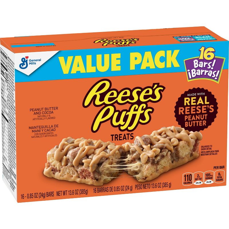 Reese's Puffs Snack Bars -  13.6oz/16ct