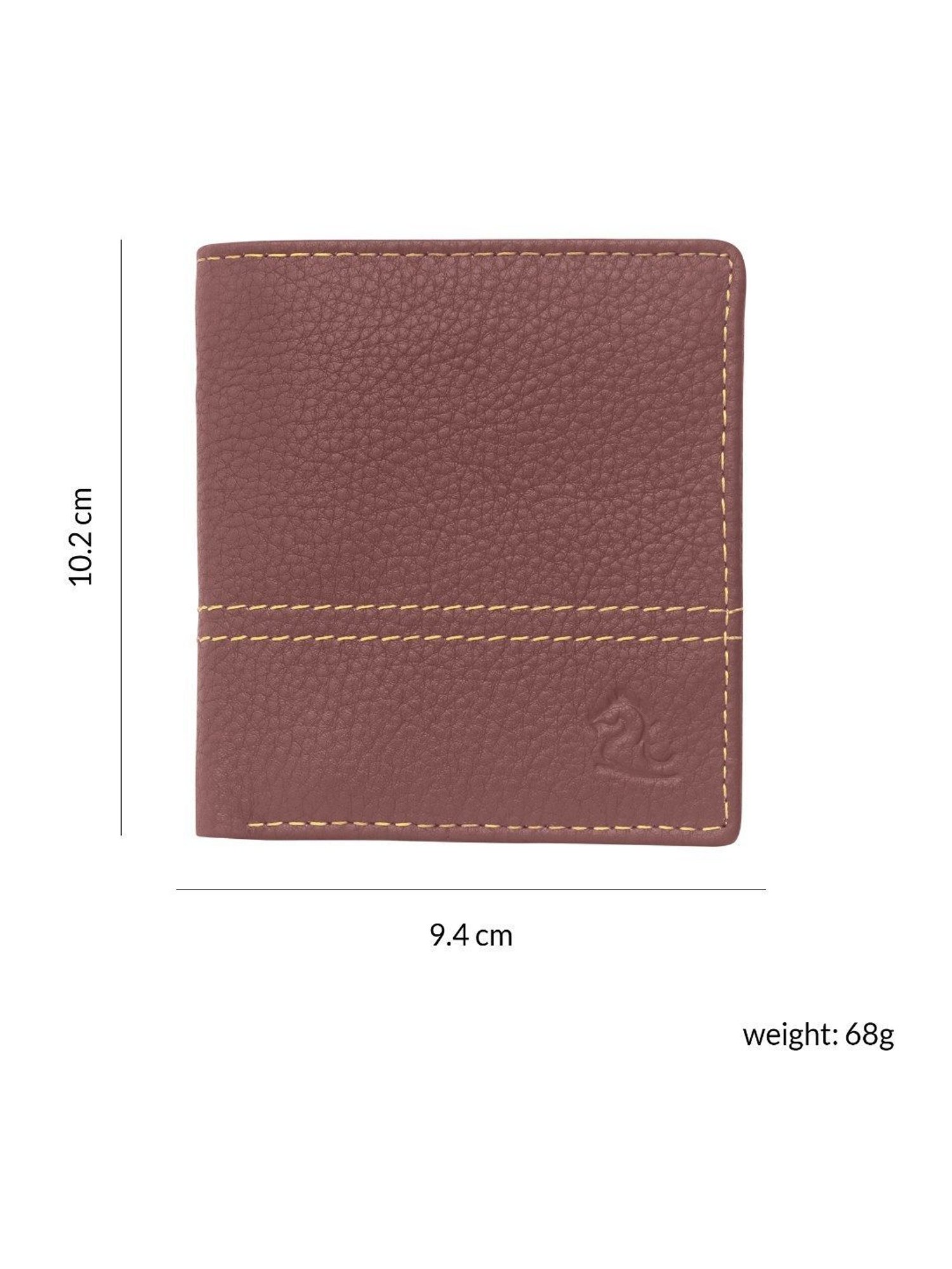 Kara Maroon Leather Bi-Fold Wallet for Men