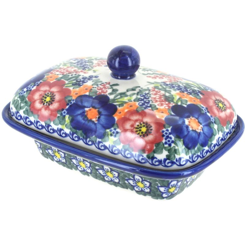 3R Studios Pressed Glass Butter Dish