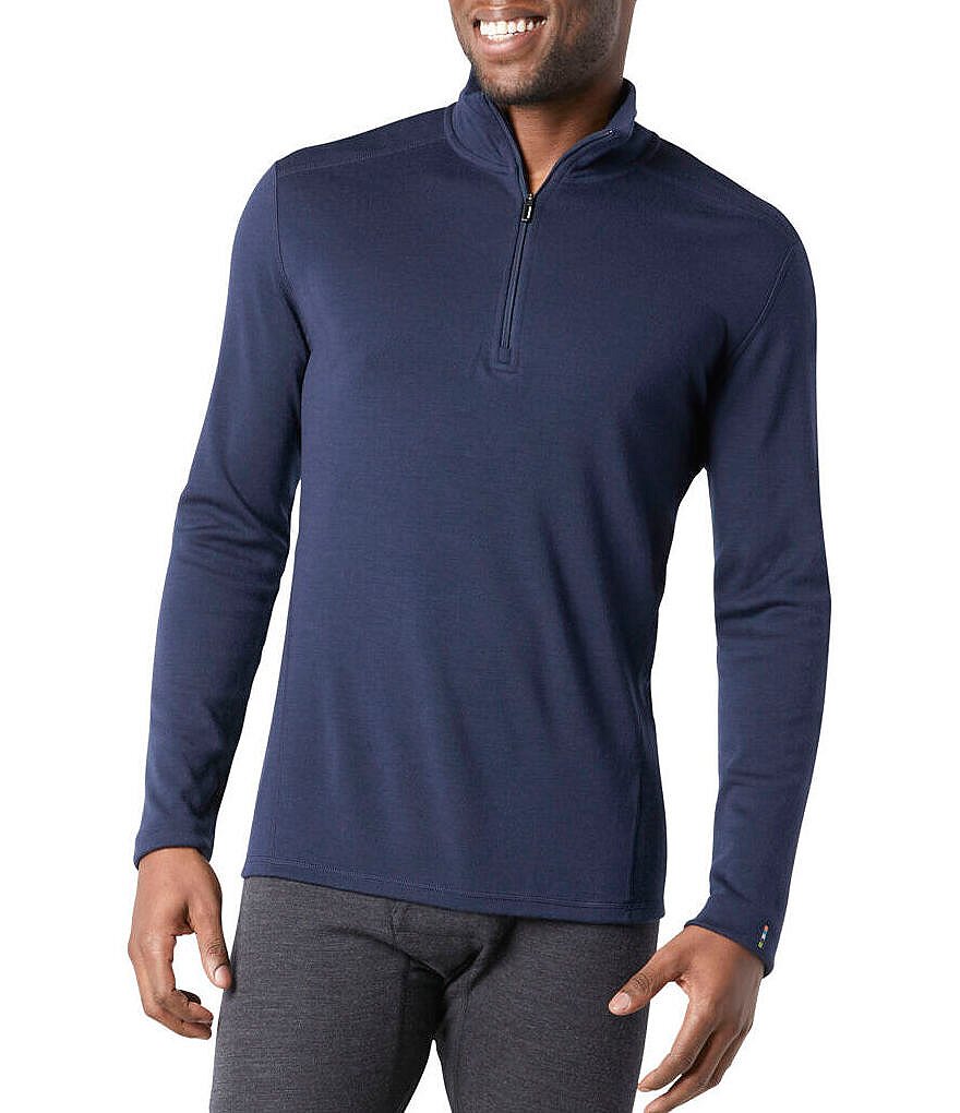 SmartWool Slim-Fit Merino 250 Baselayer Solid Quarter-Zip Pullover