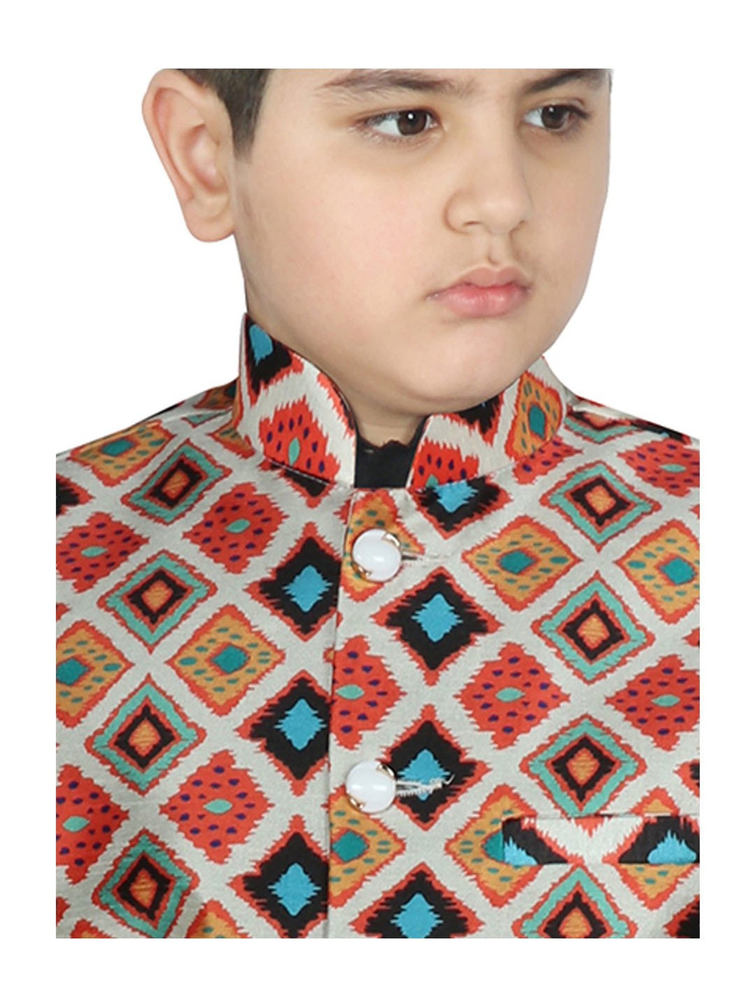 Crimsoune Club Kids Mint Solid Full Sleeves Blazer