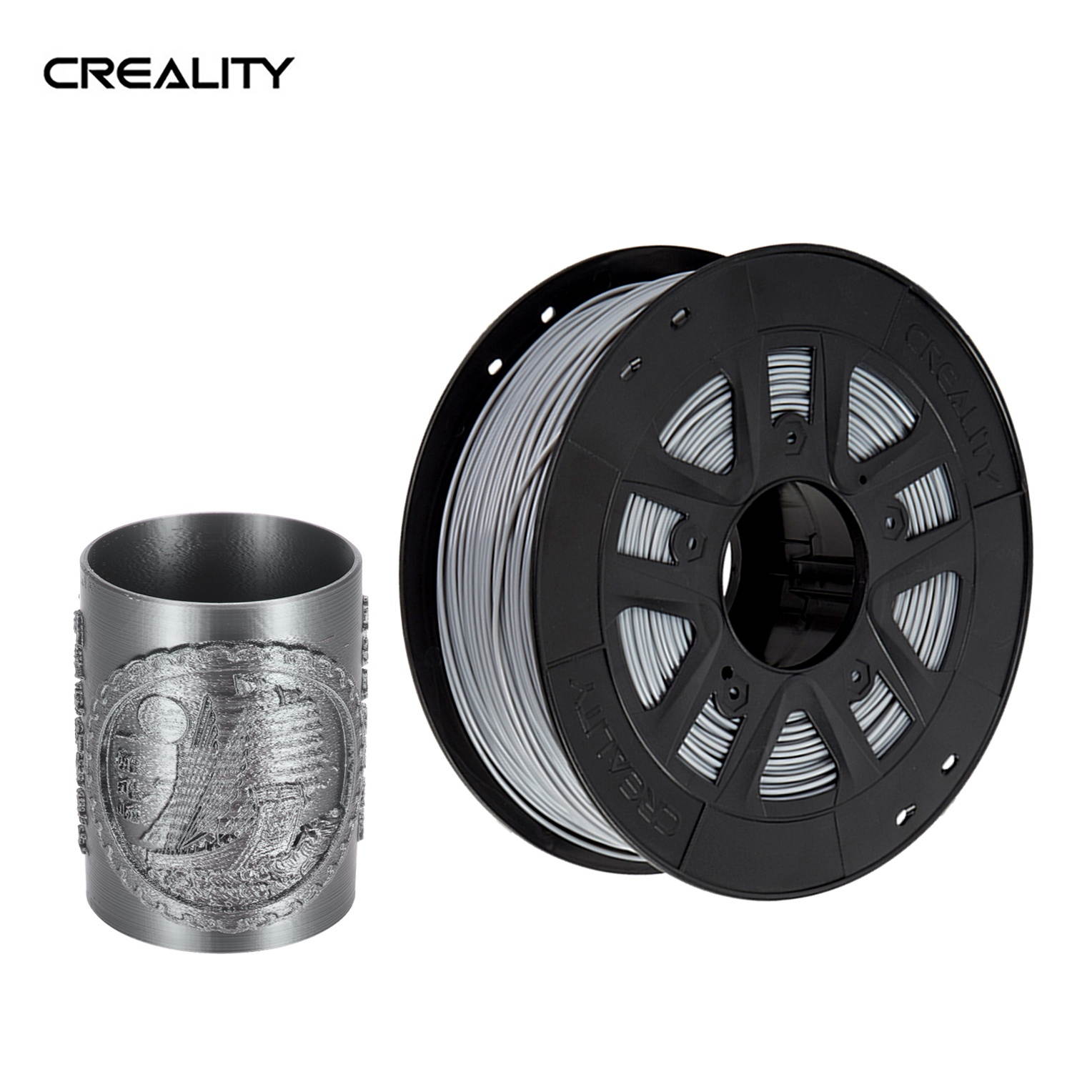 Creality 3D Printer PLA Filament 1.75mm 1kg/2.2lbs Filament Dimensional Accuracy +/- 0.02 mm, Red