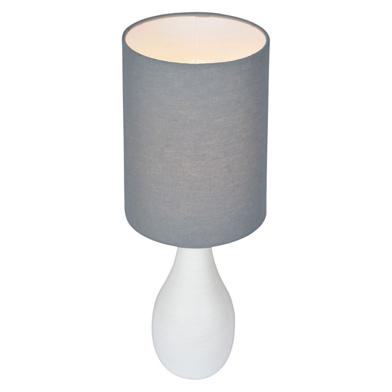 Quatro Table Lamp Brushed White  - Lite Source