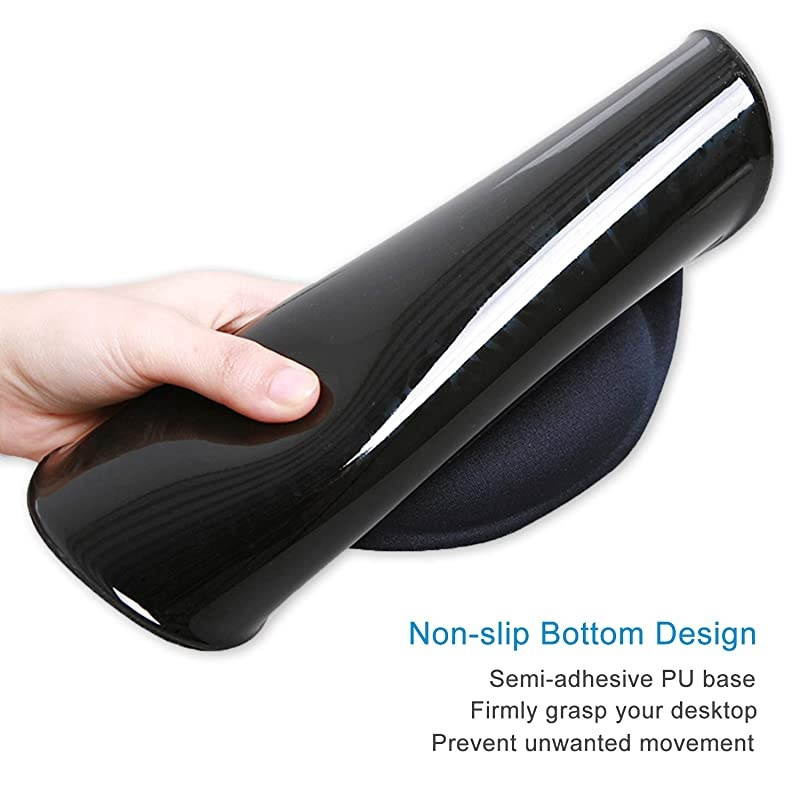 30% Larger] Ergonomic Mouse Pad with Gel Wrist Rest Support, Abstract Colorful Tree of Life Oil Paintings Art Creative Design, Non Slip PU Base Mouse Pad Wrist Rest for Office, Laptop