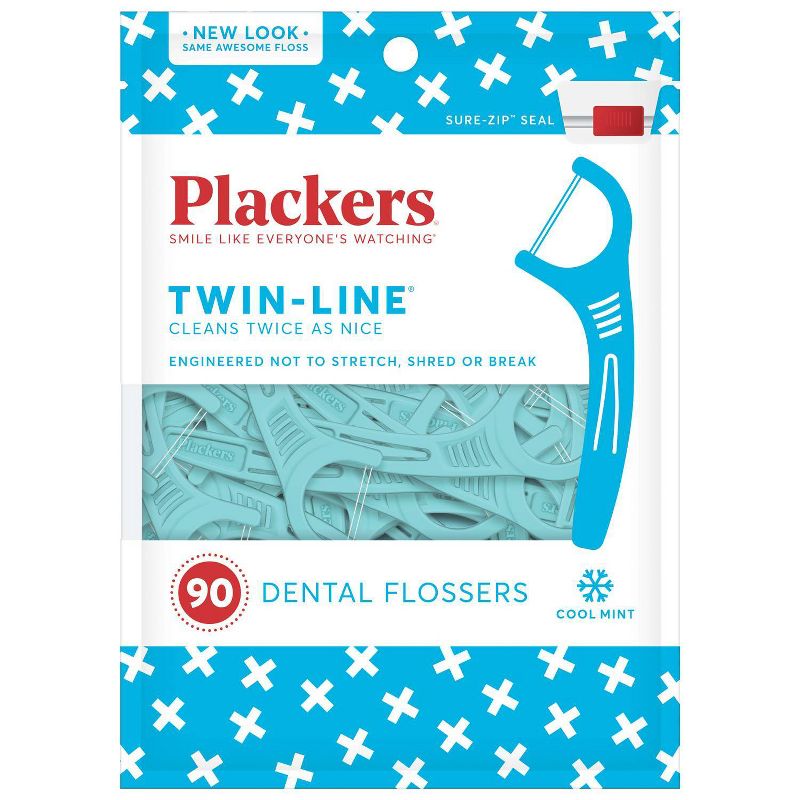 Plackers Twin Line Flosser - 90ct/4pk