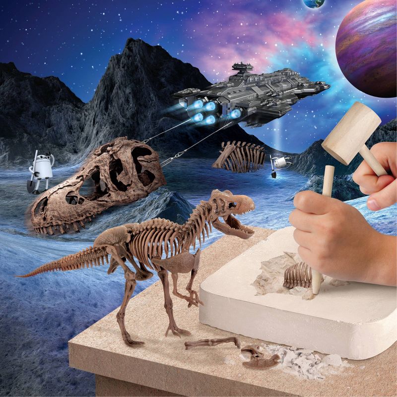 Discovery Kids Toy Dinosaur Excavation Kit Skeleton T-Rex 3D Puzzle 15pc