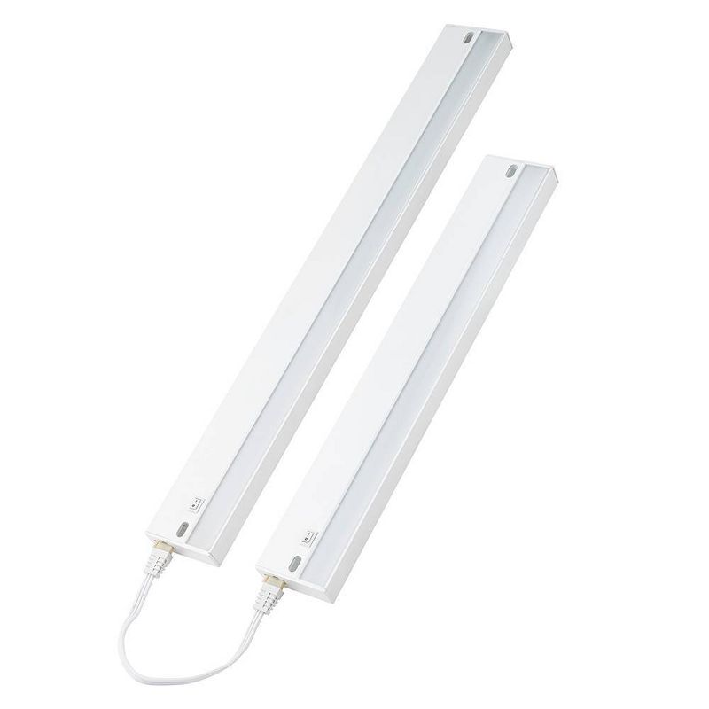 24" Bright Clean Antimicrobial Under Cabinet LED Light Fixture White - Brilli