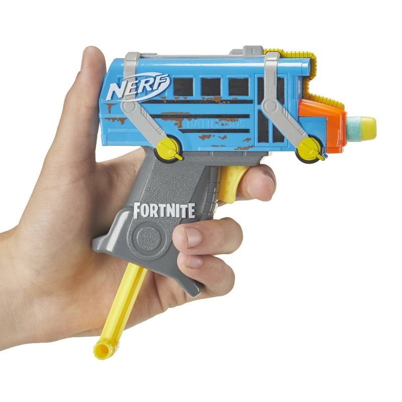 NERF Fortnite Micro Battle Bus Nerf MicroShots Dart-Firing Toy Blaster
