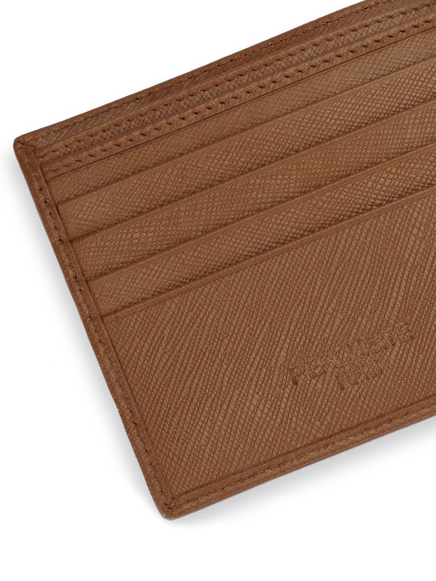 PERQUISITE Brown Casual Leather Bi-Fold Wallet for men