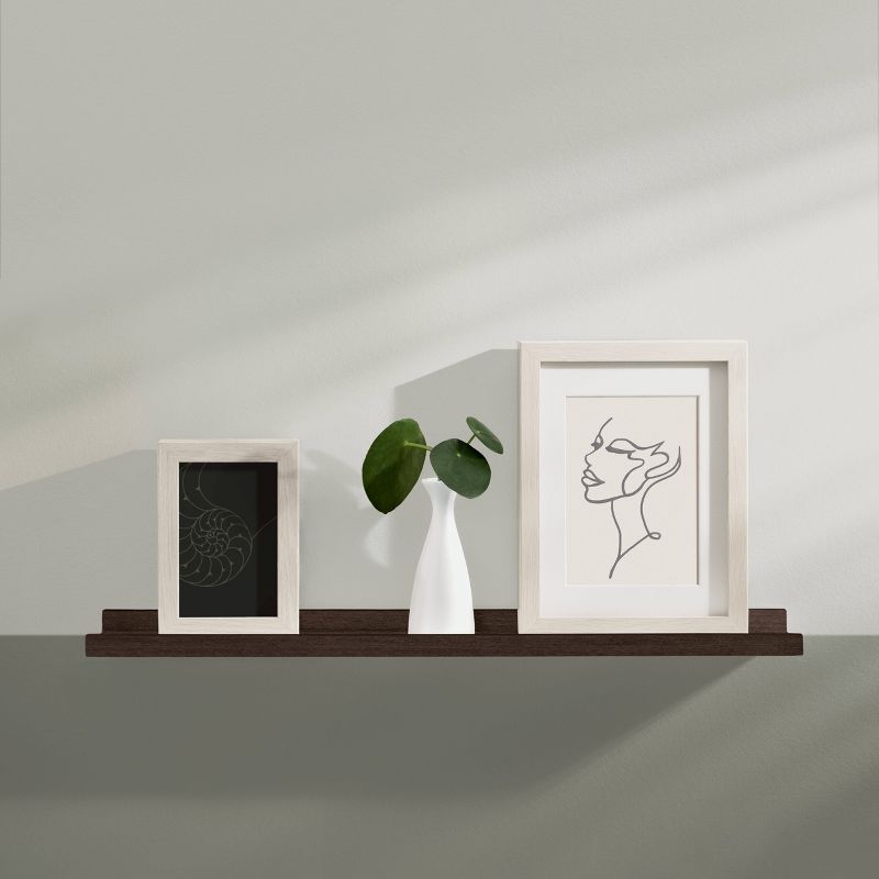 24" x 4" Border Shelf Espresso - Dolle Shelving