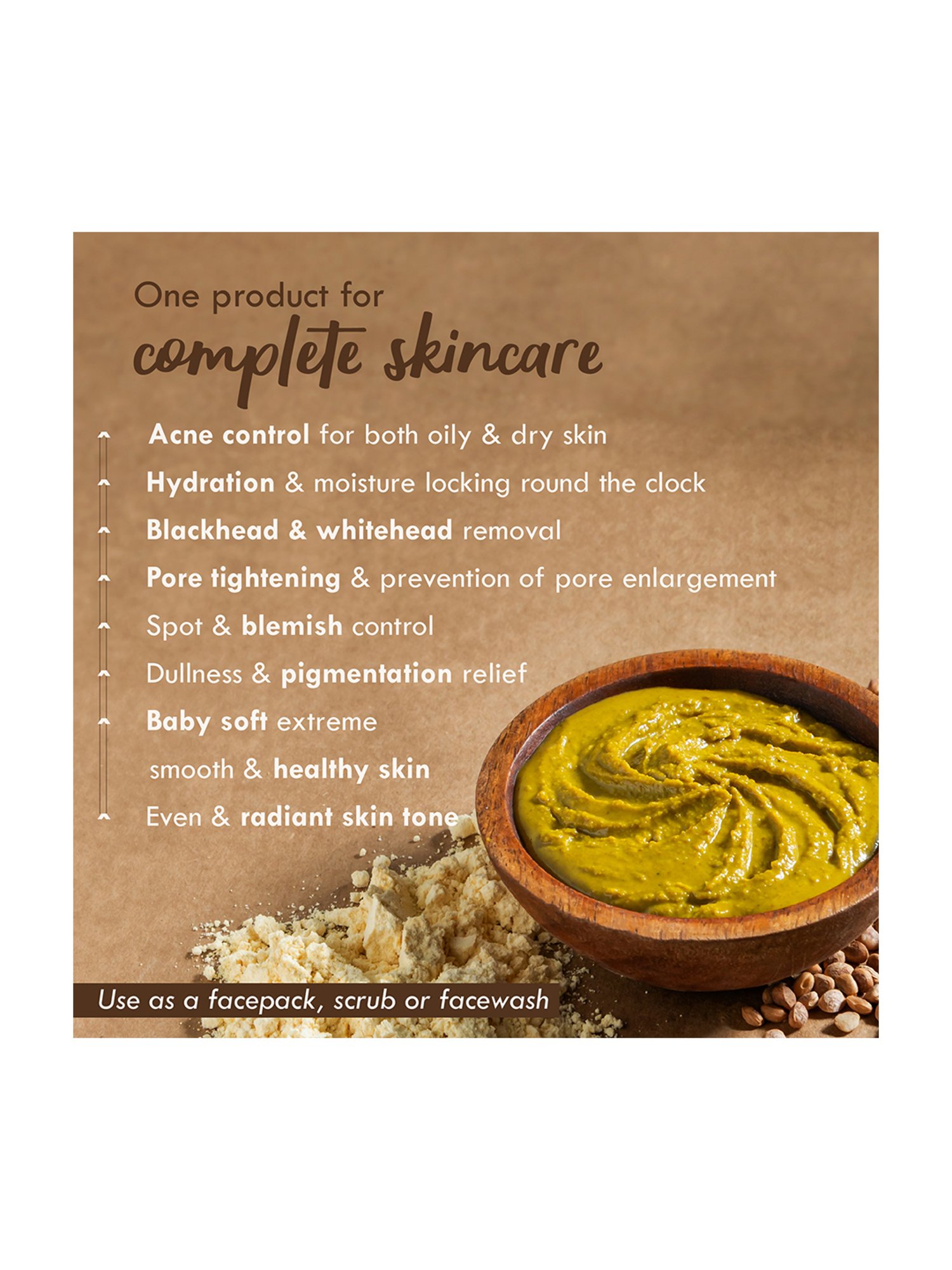 Nat Habit Sweet Orange Fresh Daily Ubtan Face Pack - Pack of 2