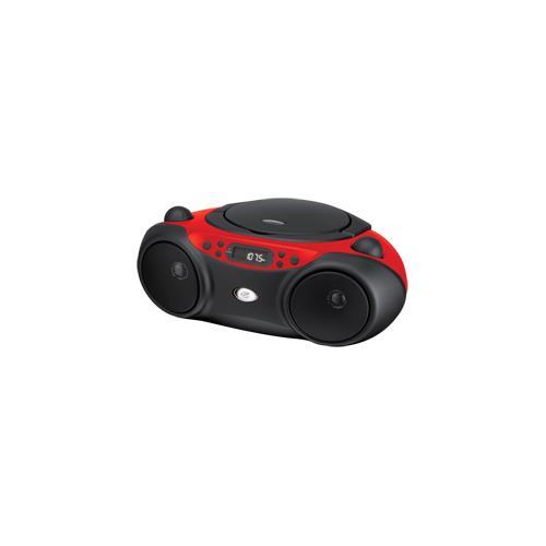 Gpx Boombox Cd Am Fm Radio 3.5Mm Input Led Display - Red - BC232R