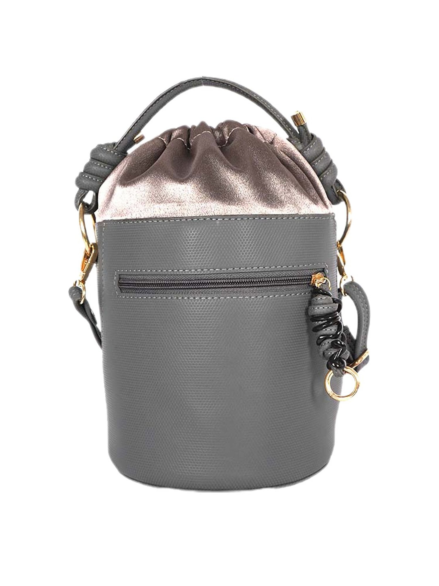 Baggit Grey small Bucket Bag