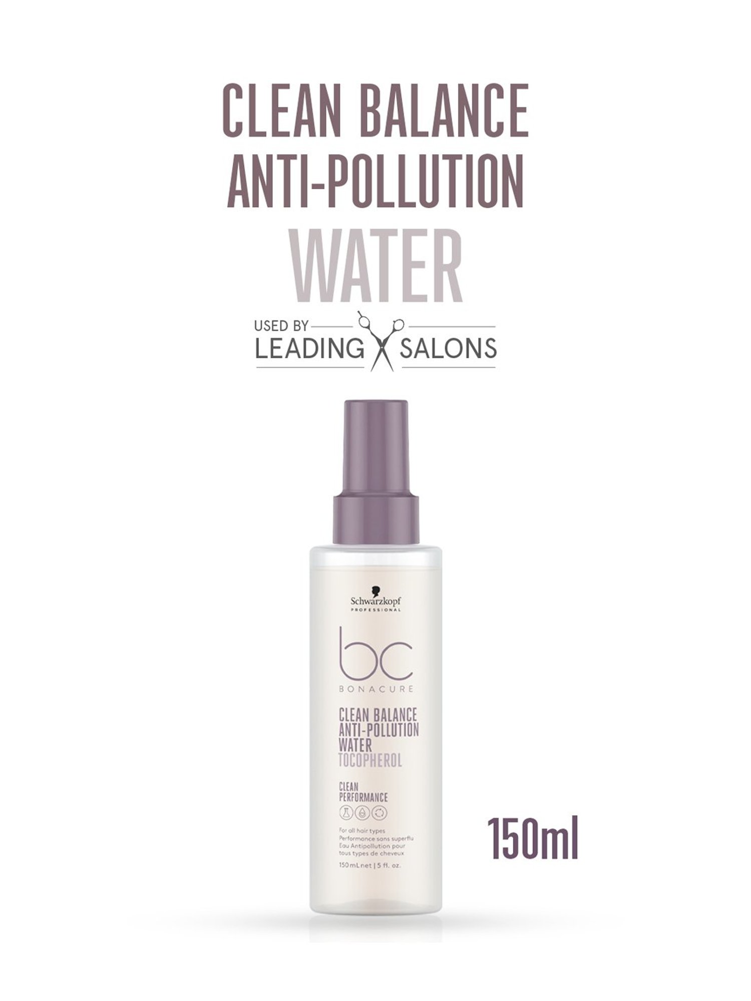 Schwarzkopf Professional Bonacure Clean Balance Anti-Pollution Water with Tocopherol - 150 ml