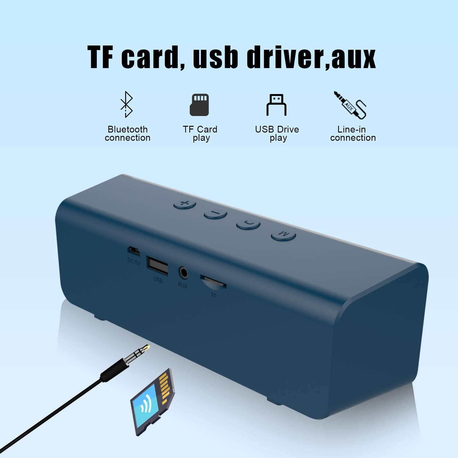 ZEALOT S31 Portable Bluetooth Speakers, Wireless Bluetooth Speaker with Loud Stereo Sound,Exceptional Bass Indoor/Outdoor 33 ft Bluetooth Range Built-in Mic,Perfect for Home, iPhone,Samsung(Red)