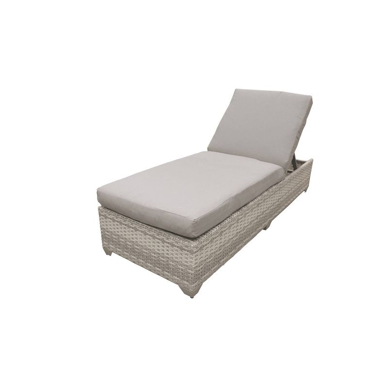 Fairmont 2pk Patio Chaise Lounges - Beige - TK Classics