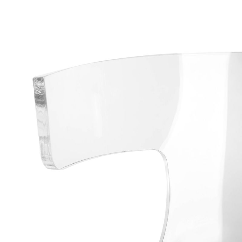 Rhys Acrylic Dining Chair Black/Clear - Safavieh