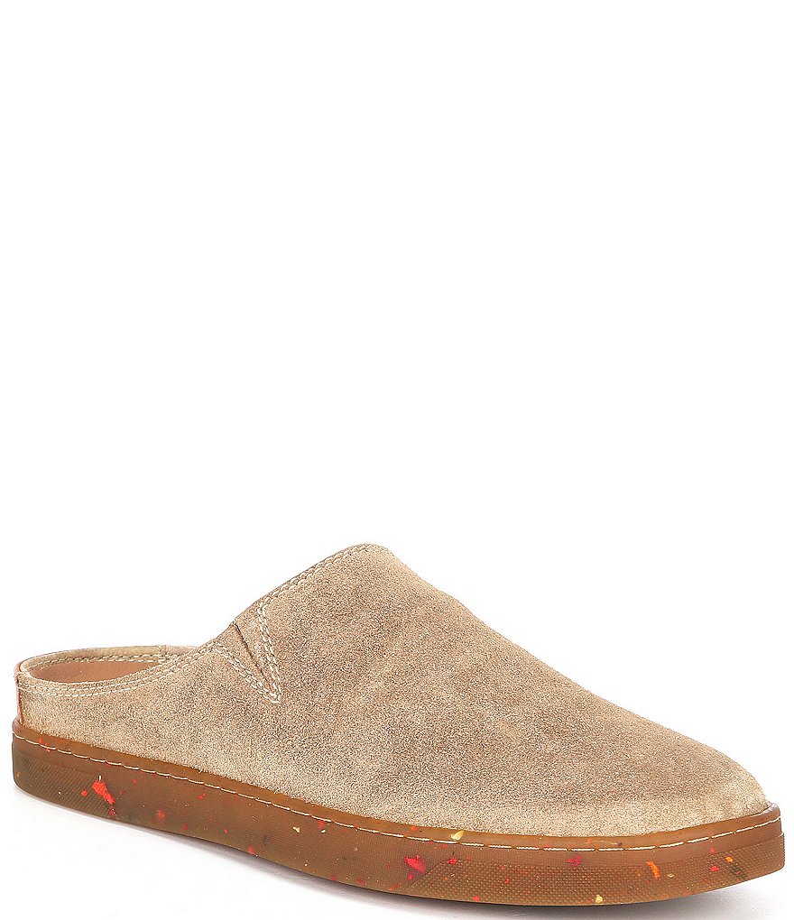 Steve Madden Men's Helseen Suede Slip-On Speckled Sole Casual Shoes