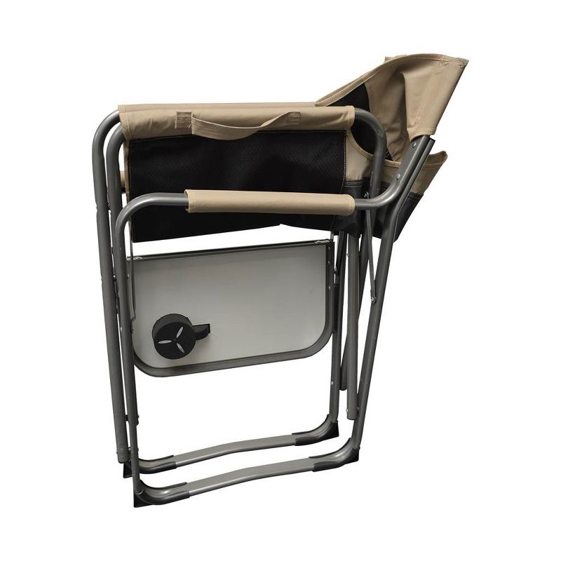 Caravan Canopy Elite Portable Director&rsquo;s Folding Carry Chair, Tan/Black (2 Pack)