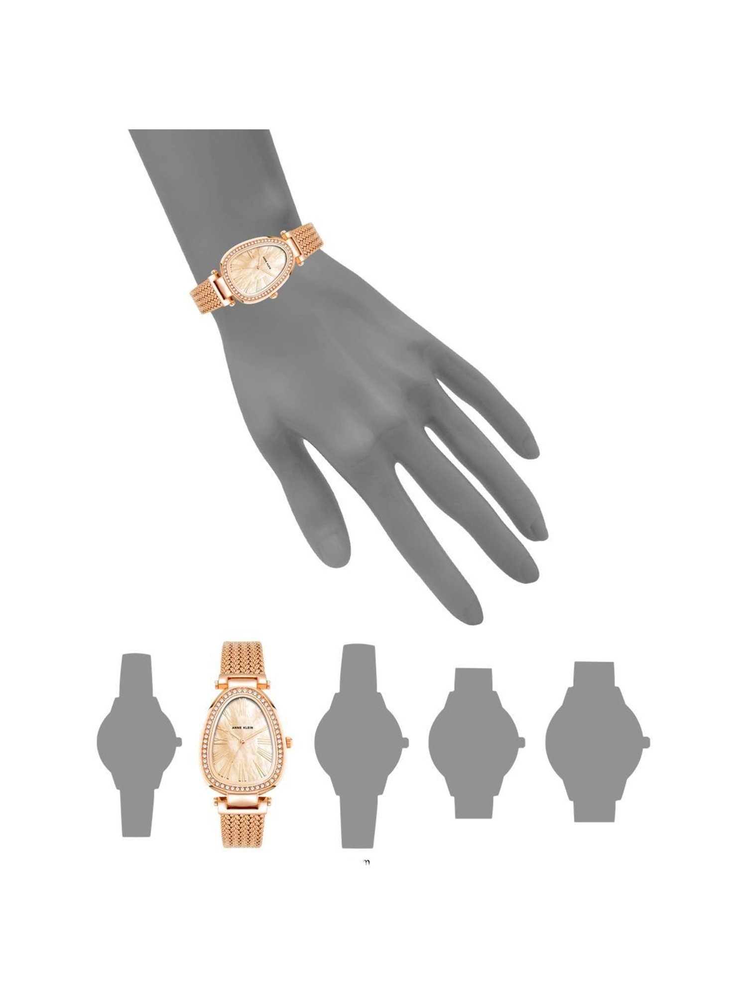 Anne Klein AK5008PMRG Spring Summer 2024 Analog Watch for Women