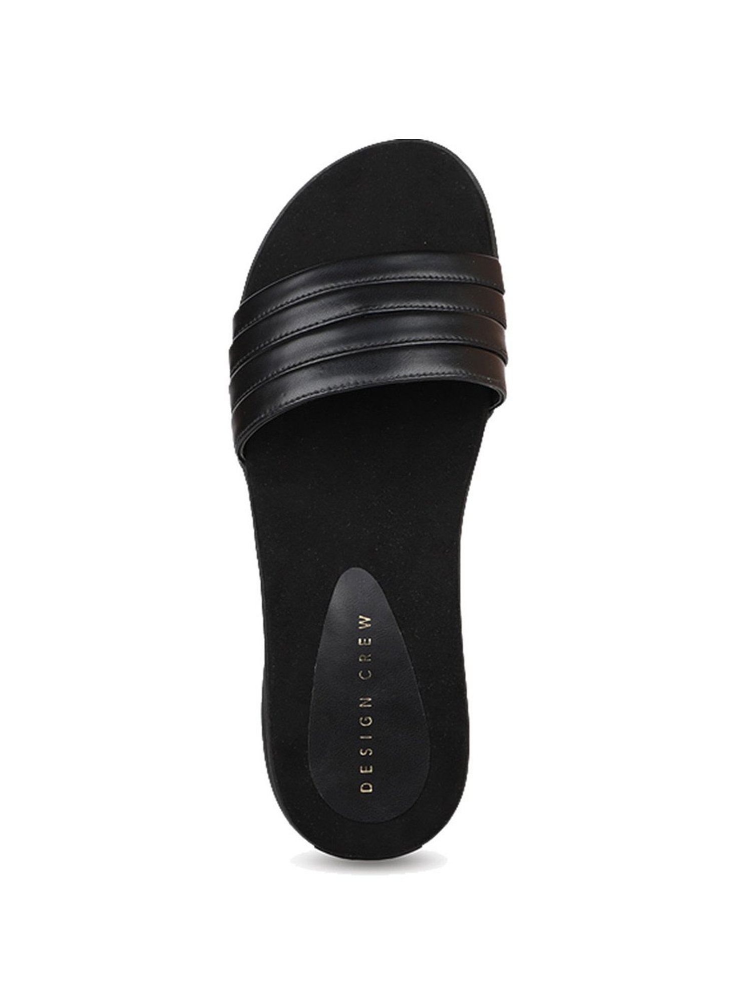 Design Crew Women's Black Casual Wedges