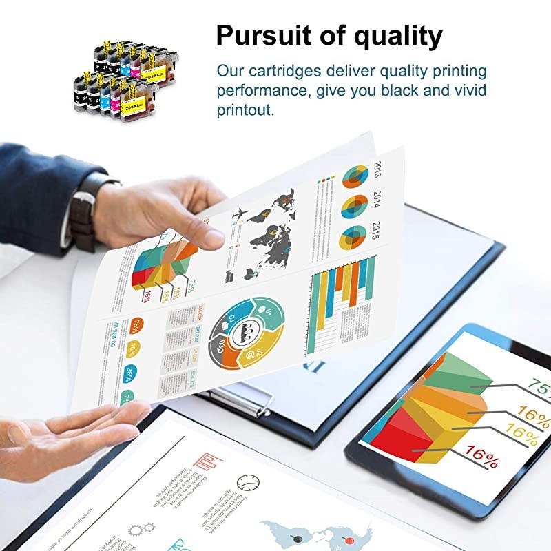 Compatible Ink Cartridge Replacement for Brother LC203 LC203XL to use with MFCJ480DW MFCJ880DW MFCJ460DW MFCJ680DW MFCJ885DW J4420DW J485DW 4 Black2 Cyan2 Magenta2 Yellow 10Pack