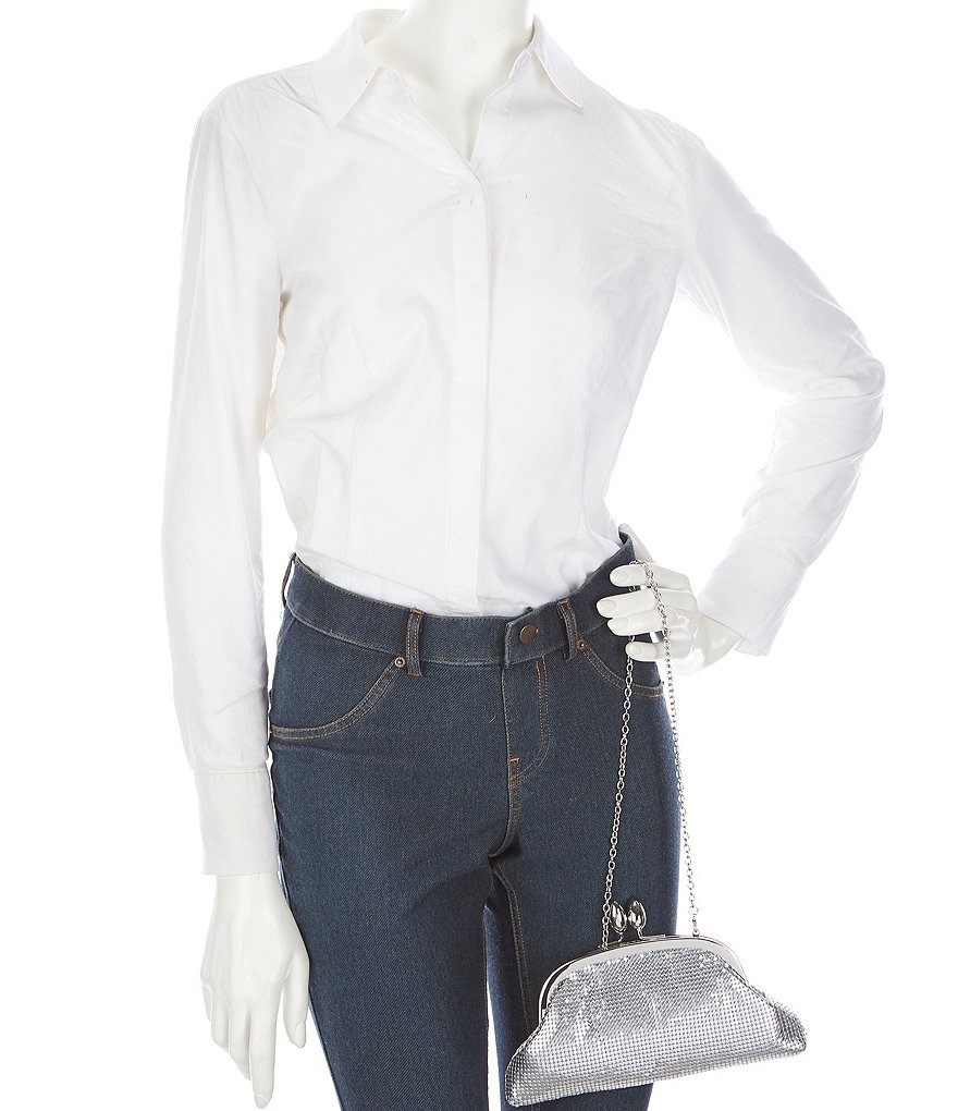 Kate Landry Satin Buckle Clutch Bag