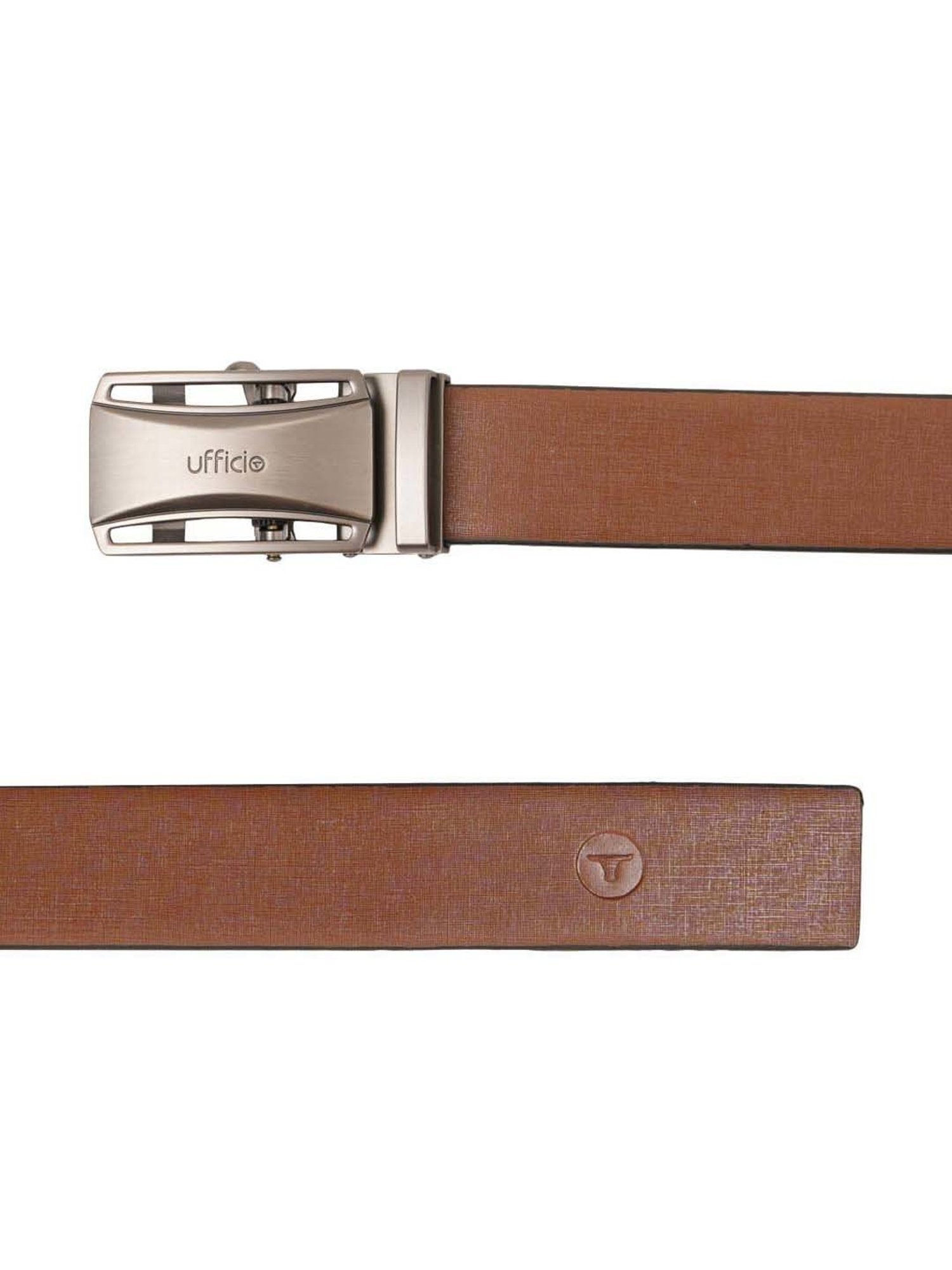 BULCHEE Tan & Black Leather Reversible Belt for Men